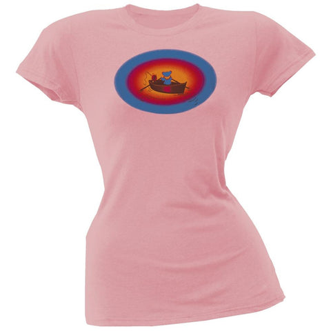 Grateful Dead - Terrapin & Bear Dinghy Pink Juniors T-Shirt