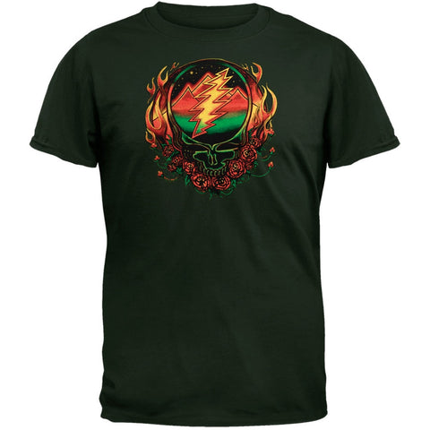 Grateful Dead - Scarlet Fire SYF Dark Green Adult T-Shirt