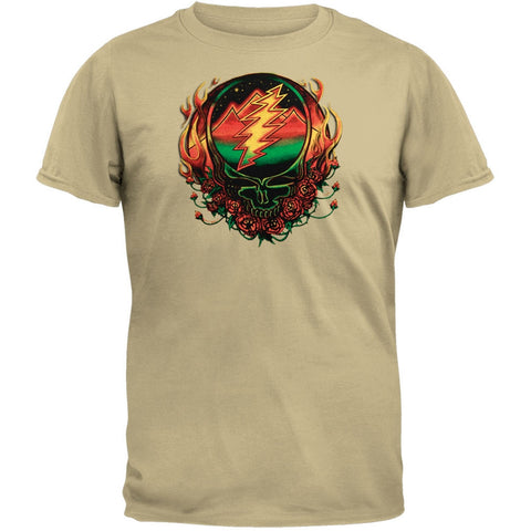 Grateful Dead - Scarlet Fire SYF Tan Adult T-Shirt