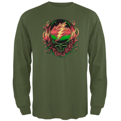 Grateful Dead - Scarlet SYF Dark Green Long Sleeve T-Shirt