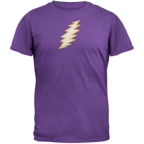 Grateful Dead - Stitched Bolt Purple T-Shirt