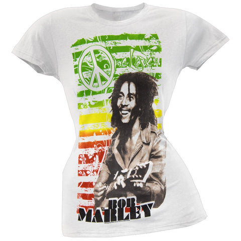 Bob Marley - One Love Flower Juniors T-Shirt