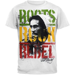 Bob Marley - Roots Rock Rebel Jumbo Print T-Shirt
