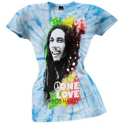 Bob Marley - One Love Rasta Juniors Tie Dye T-Shirt