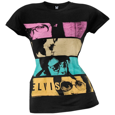 Elvis Presley - Stripes Juniors T-Shirt