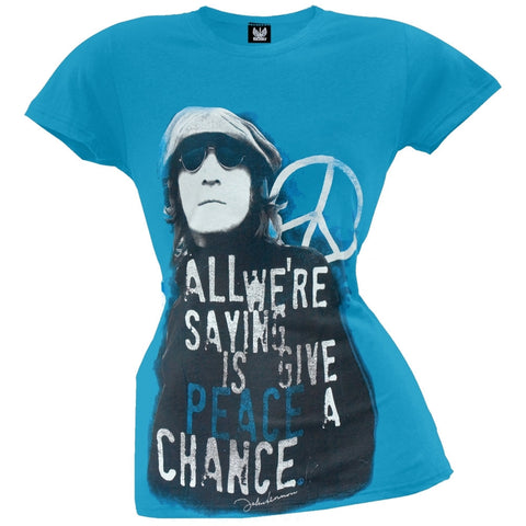 John Lennon - Give Peace Juniors T-Shirt