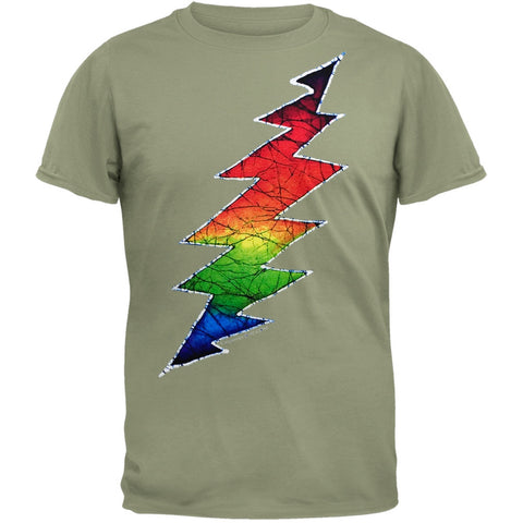 Grateful Dead - Lightning Bolt Green Adult T-Shirt