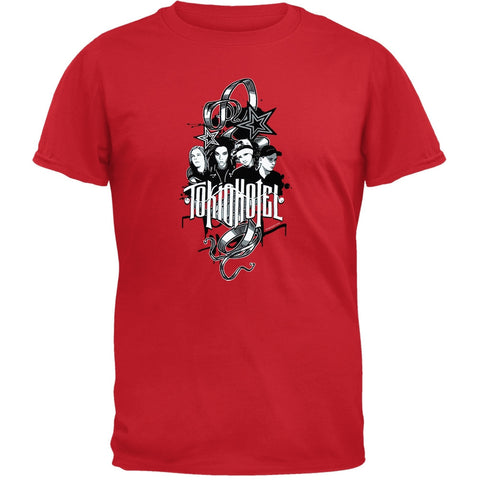 Tokio Hotel - Rock Art Red T-Shirt