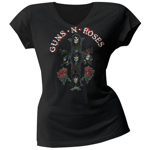 Guns N Roses - Vintage Cross Premium Juniors T-Shirt
