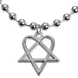 HIM - Heartagram Ball Chain Necklace