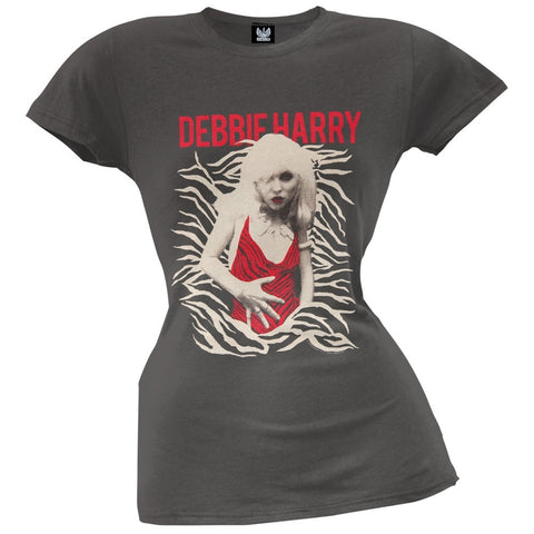 Debbie Harry - Red Zebra Juniors T-Shirt