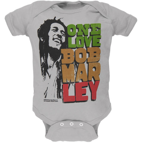 Bob Marley - One Love Profile Stack Baby One Piece