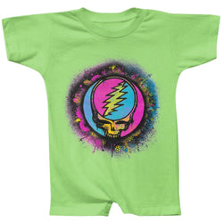 Grateful Dead - Splatter SYF Key Lime Romper