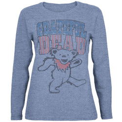 Grateful Dead - Dancing Bear Juniors Long Sleeve T-Shirt