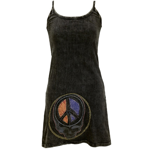 Grateful Dead - Peace Sign SYF Juniors Strappy Dress