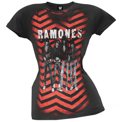 Ramones - Band Stripes Juniors T-Shirt