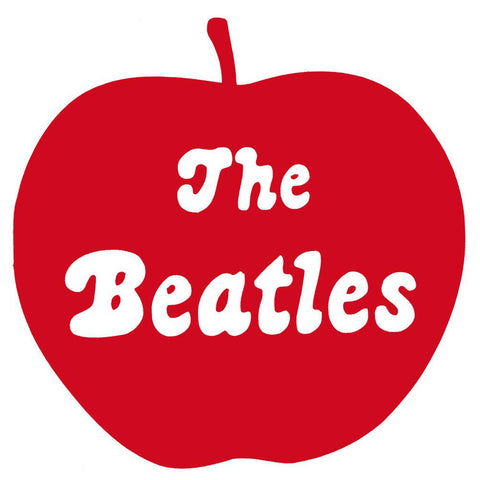 Beatles - Apple Logo Red Cutout Decal 5 x 4.5