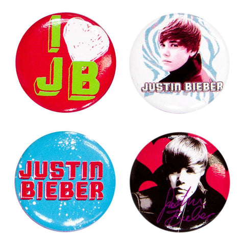 Justin Bieber - 4-Piece Button Set