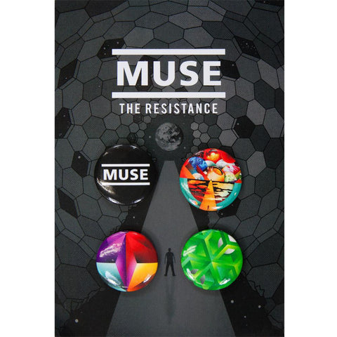 Muse - The Resistance 4 Piece Button Set