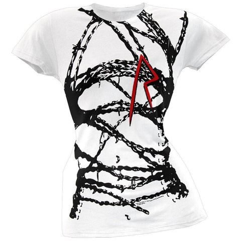 Rihanna - Barbed Wire Juniors T-Shirt