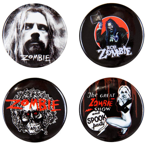 Rob Zombie - 4 Piece Button Set