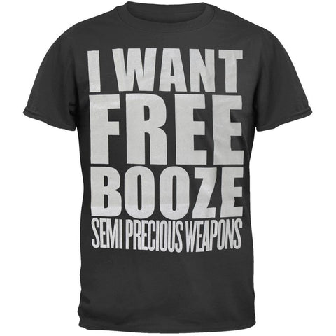 Semi Precious Weapons - Free Booze T-Shirt