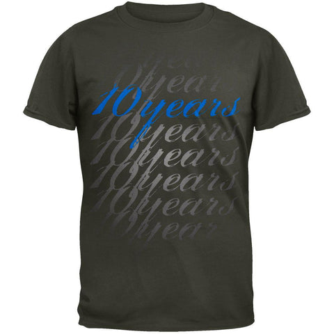 10 Years - Blue Script Logo Tour T-Shirt