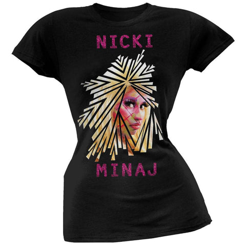 Nicki Minaj - Distorted Portrait Juniors T-Shirt