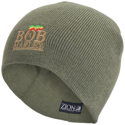 Bob Marley - Olive Logo Knit Beanie