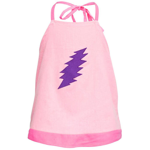 Grateful Dead - Lightning Bolt Pink Juvy Halter Top