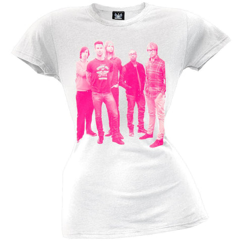 Maroon 5 - Pink Halftone Photo Juniors T-Shirt
