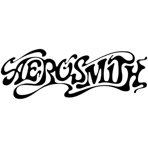 Aerosmith - Black Logo Cut Out Decal 2 x 6