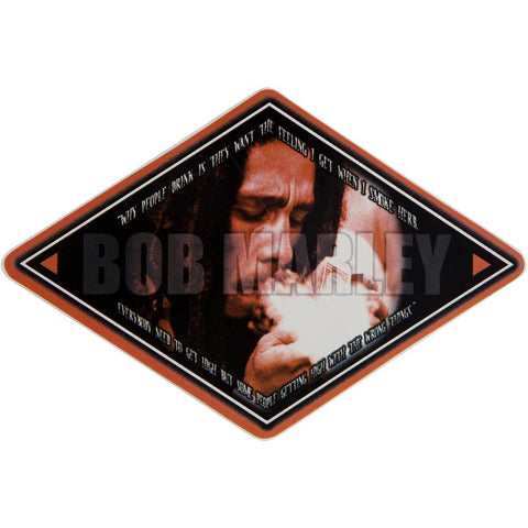 Bob Marley - Smoke Diamond Decal 4.5 x 6