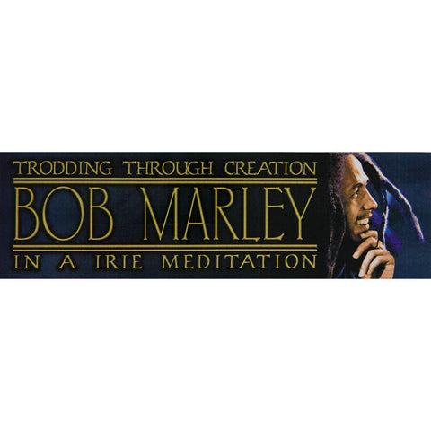 Bob Marley - Meditation Decal 2.75 x 9