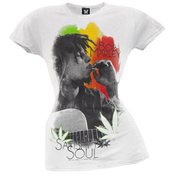 Bob Marley - Satisfy My Soul Juniors White T-Shirt