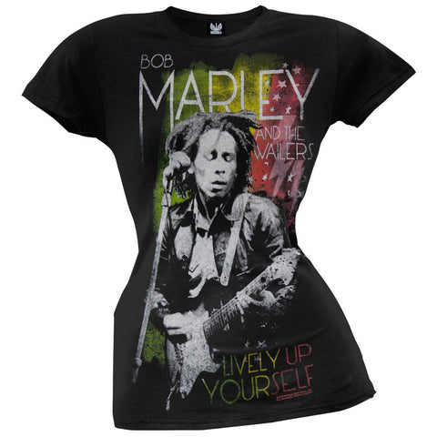 Bob Marley - Lively Up Guitar Juniors T-Shirt