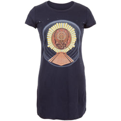 Grateful Dead - Aztec SYF Navy Juniors Cap Sleeve Dress