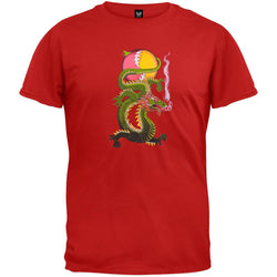 Grateful Dead - Lightning Bolt Dragon SYF Cardinal T-Shirt