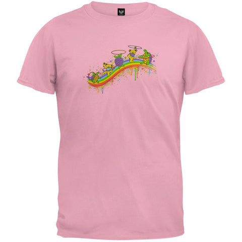 Grateful Dead - Rainbow Hoopers Pink Maternity T-Shirt