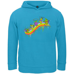 Grateful Dead - Rainbow Hoopers Turquoise Toddler Hoodie