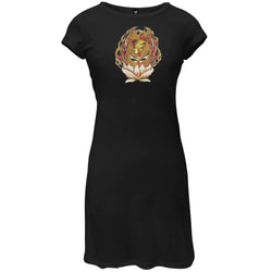 Grateful Dead - Phoenix Rising SYF Black Juniors Cap Sleeve Dress