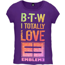 Emblem3 - B.T.W. Girls Youth T-Shirt