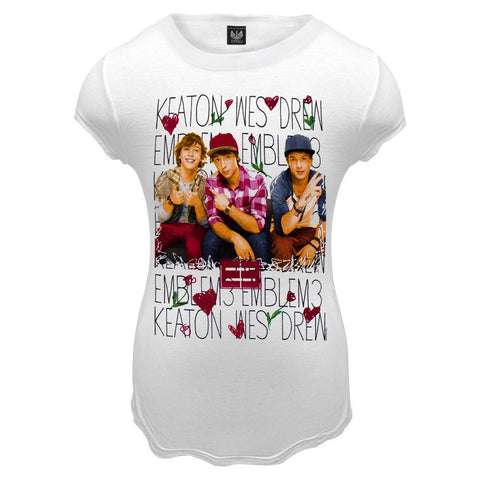 Emblem3 - Keaton, Wes, Drew Girls Youth T-Shirt