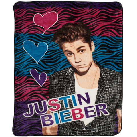 Justin Bieber - Zebra Twin Blanket
