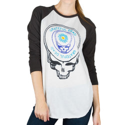 Grateful Dead - Painted Flower Steal Your Face Juniors Raglan