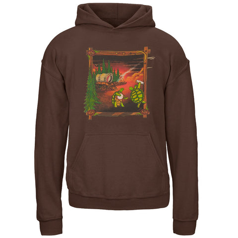 Grateful Dead - Covered Wagon Dark Chocolate Youth Hoodie