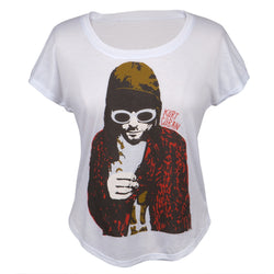 Kurt Cobain  - Smoking Juniors Dolman T-Shirt