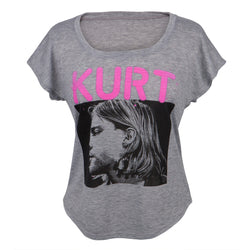 Kurt Cobain - Side Photo Juniors Dolman T-Shirt