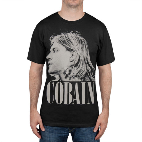 Kurt Cobain - Side View Photo T-Shirt