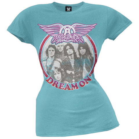 Aerosmith - Dream On Circle Photo Juniors T-Shirt
